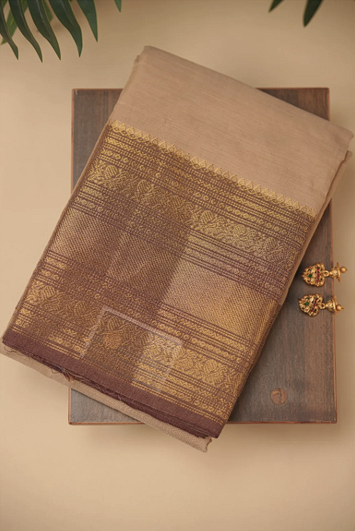 Chettinadu Cotton Saree TSA5309 Beige
