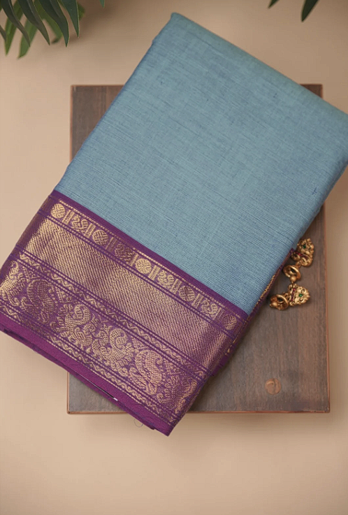 Chettinadu Cotton Saree TSA5309 Blue
