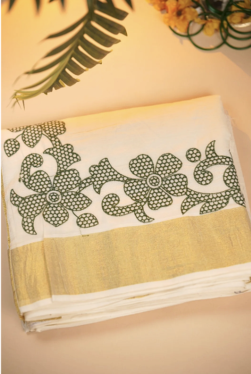 Kerala Cotton Saree TSA0960