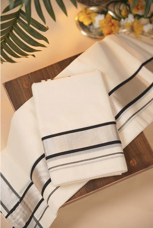 Kerala Cotton Set Mundu TSA0948