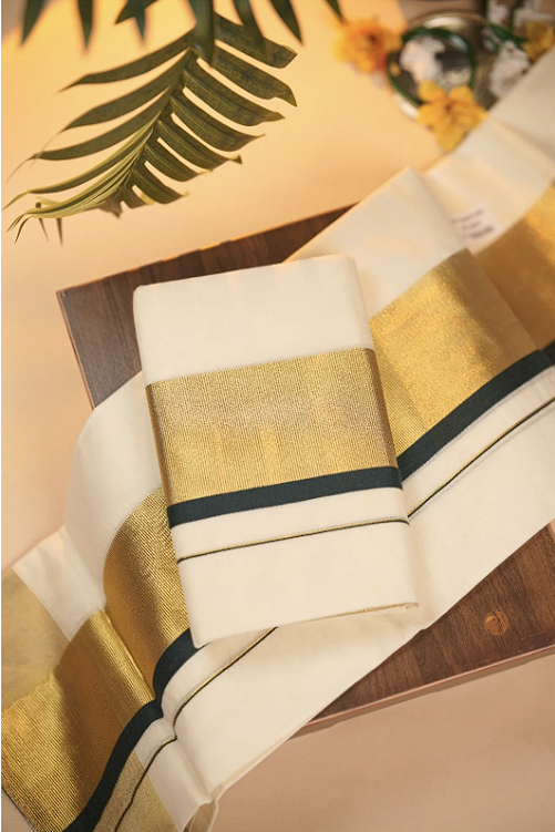 Kerala Cotton Set Mundu TSA0953