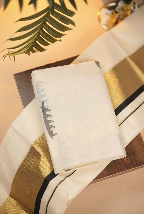 Kerala Cotton Set Mundu TSA0955