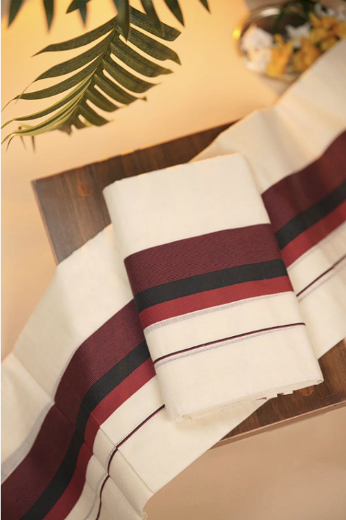 Kerala Cotton Set Mundu TSA0957