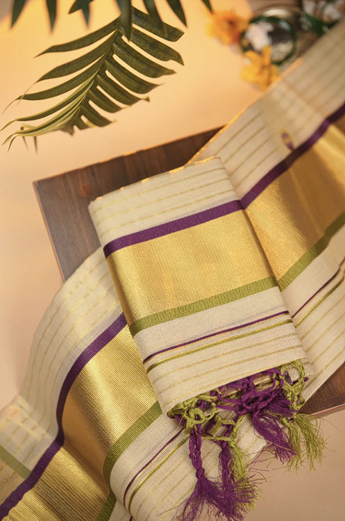 Kerala Tissue Set Mundu TSA0950