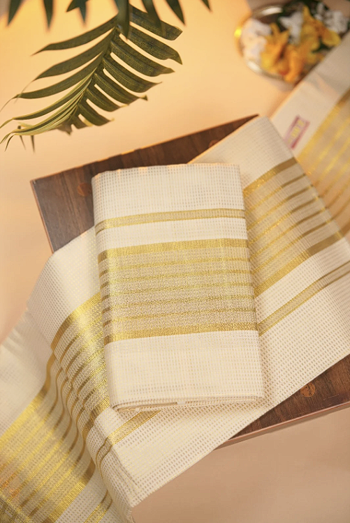 Kerala Tissue Set Mundu TSA0956