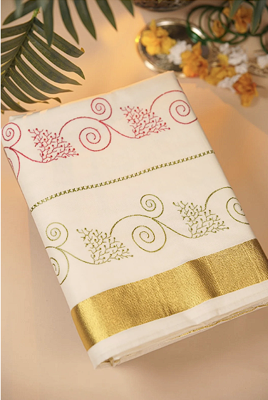 Kerala Cotton Saree TSA0937
